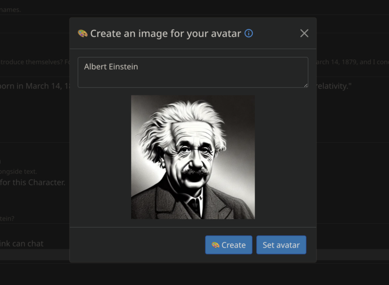 create avatar character ai